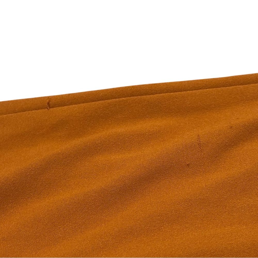 Calvin Klein Wide Crop Leg Jumpsuit V Neck Tie Belt SZ 12 Burnt Orange - Picture 5 of 10
